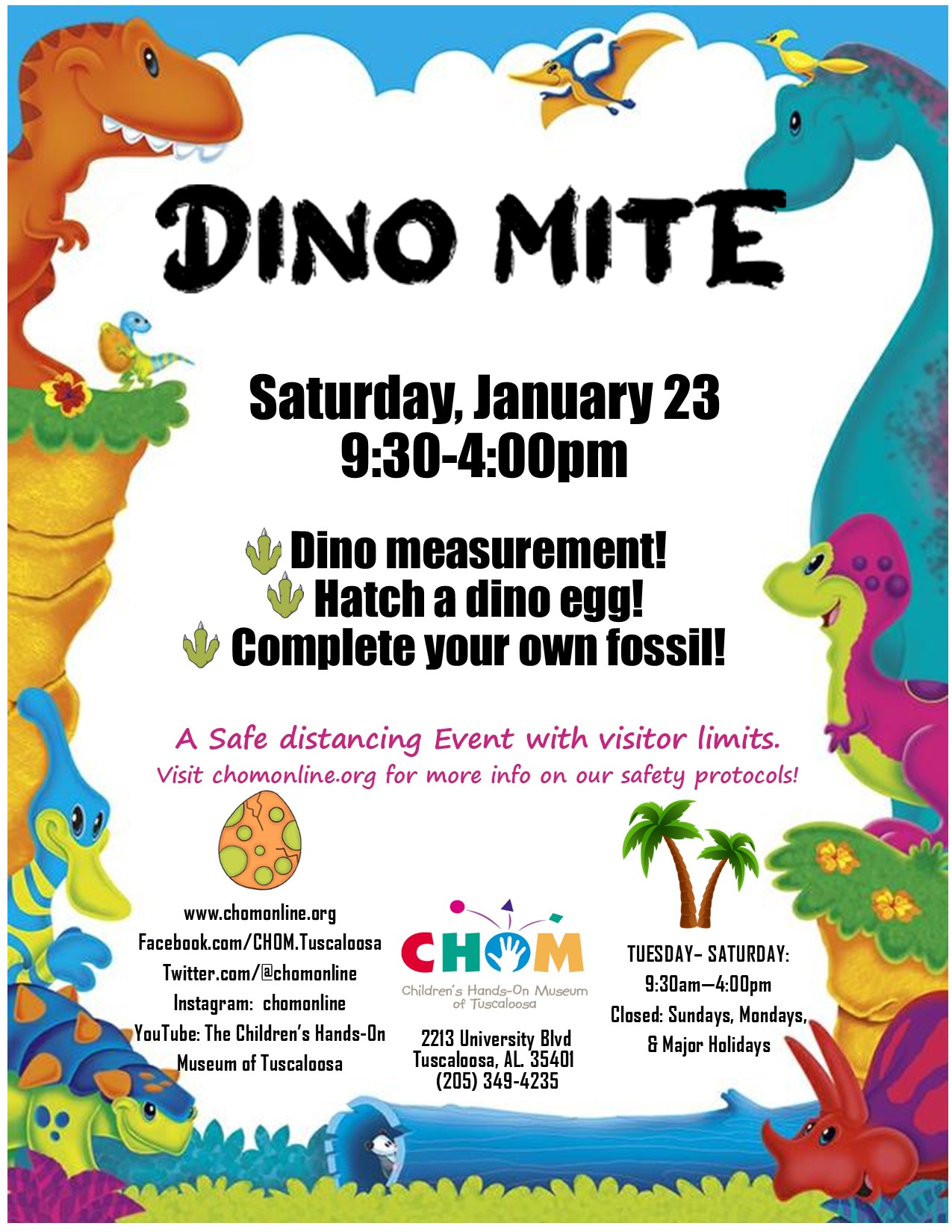 Dino Mite at CHOM!